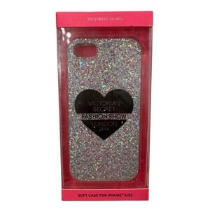 NEW Victoria's Secret 2014 Fashion Show London iPhone 5/5s Glitter Heart Case